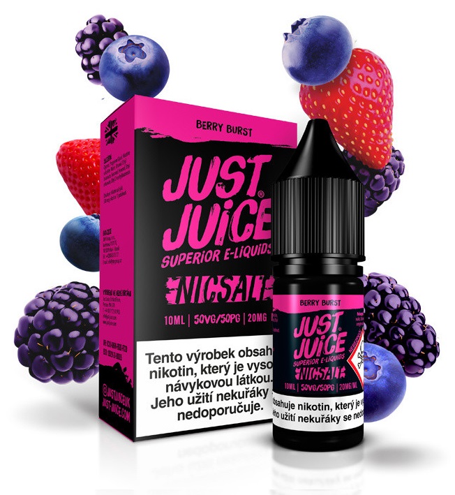 Just Juice Salt Berry Burst 10 ml Množství nikotinu: 11mg