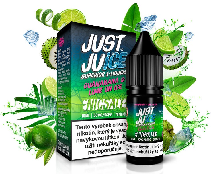 Just Juice NicSalt Exotic Fruits Guanabana & Lime On Ice 10 ml Množství nikotinu: 11mg