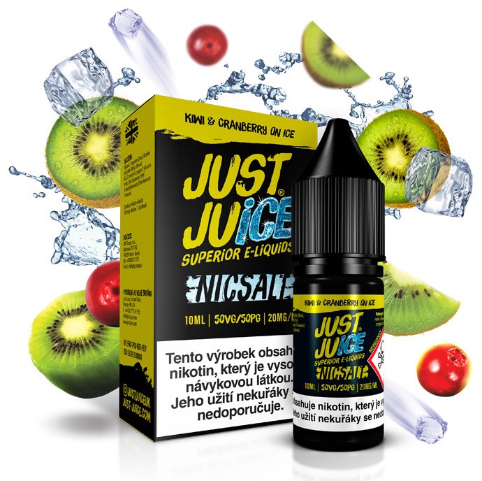 Just Juice Salt Kiwi & Cranberry On Ice 10 ml Množství nikotinu: 11mg