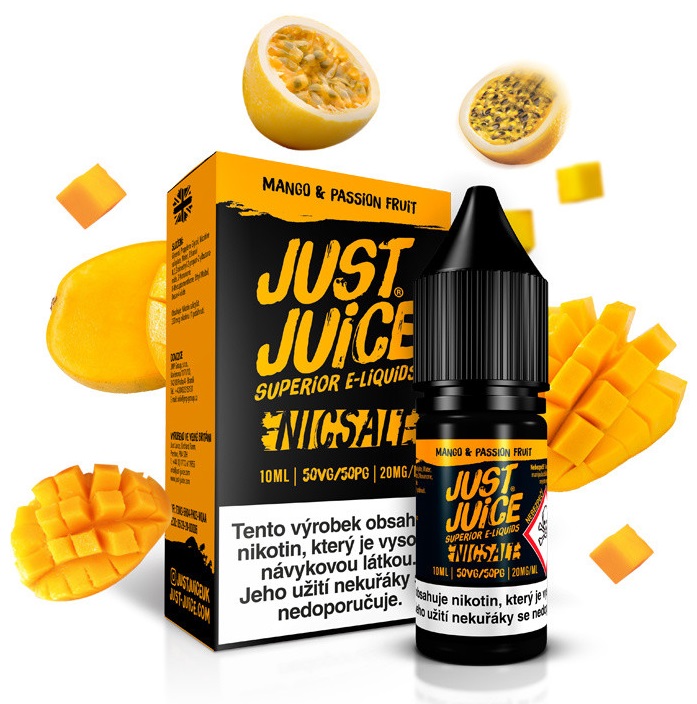 Just Juice Salt Mango & Passion Fruit 10 ml Množství nikotinu: 11mg