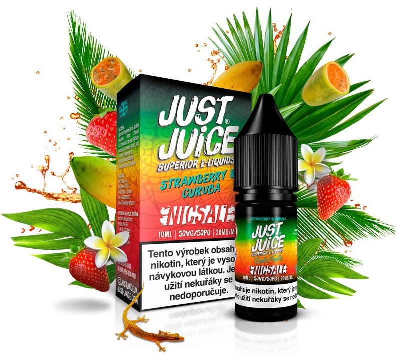 Just Juice Salt Strawberry & Curuba 10 ml Množství nikotinu: 11mg