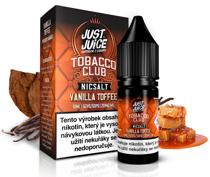 Just Juice Salt Tobacco Vanilla Toffee 10 ml Množství nikotinu: 11mg