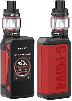 Smoktech G-Priv 4 230W grip Full Kit 0 mAh Red 1 ks