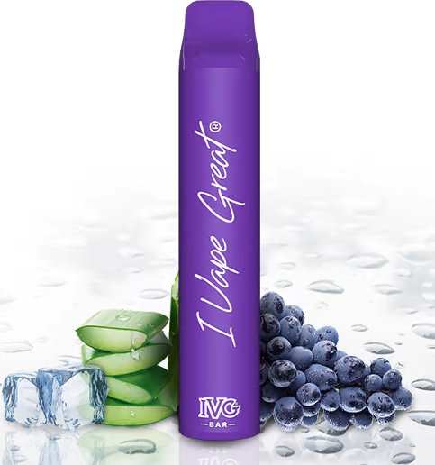 IVG Bar Plus + Aloe Grape Ice 20 mg 600 potáhnutí 1 ks