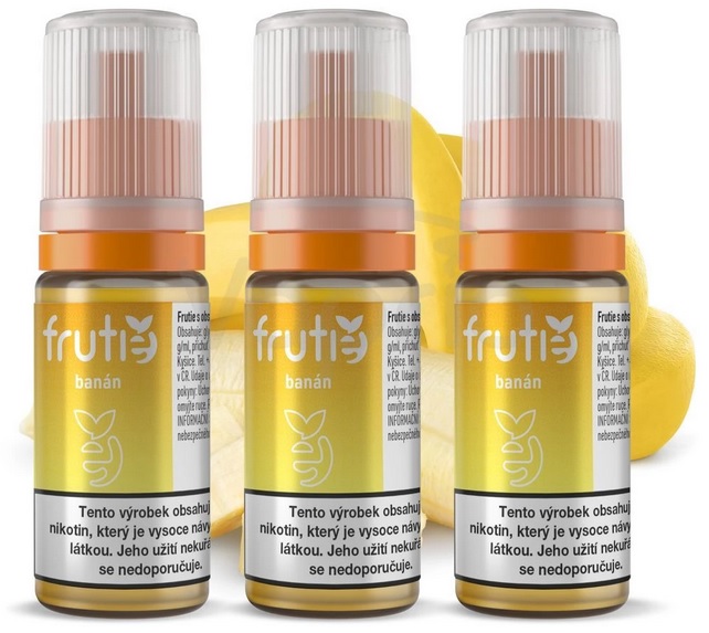 Frutie Banán 3 x 10 ml Množství nikotinu: 3mg