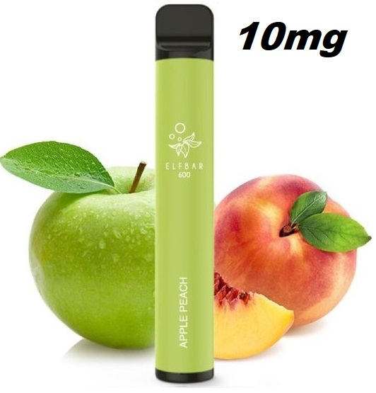 Elf Bar 600 Apple Peach 10 mg 600 potáhnutí 1 ks