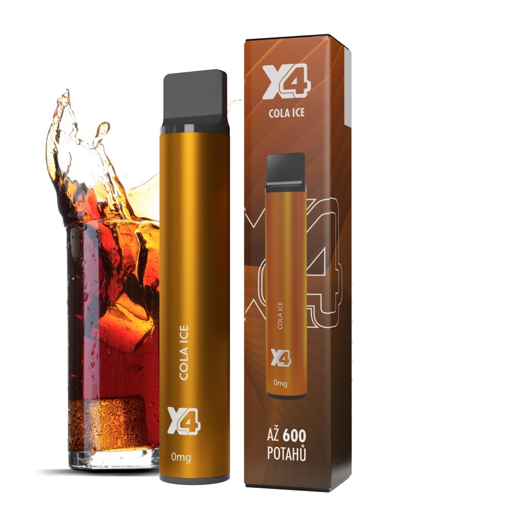 X4 Bar Zero Cola Ice 0 mg 600 potáhnutí 1 ks