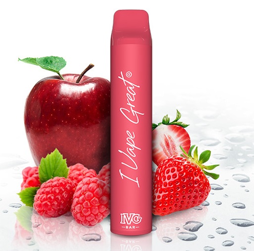 IVG Bar Plus + Strawberry Raspberry Pink Apple 20 mg 600 potáhnutí 1 ks