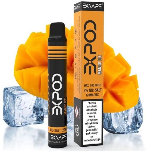 EXVAPE EXPOD Mango Ice 20 mg 500 potáhnutí 1 ks