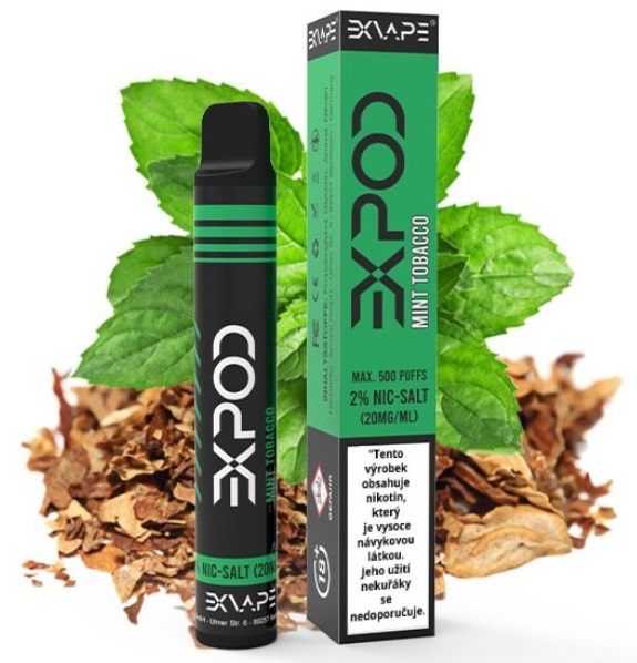 EXVAPE EXPOD Mint Tobacco 20 mg 500 potáhnutí 1 ks