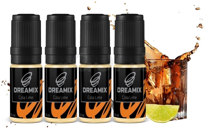 Dreamix Cola s limetkou 4 x 10 ml Množství nikotinu: 6mg