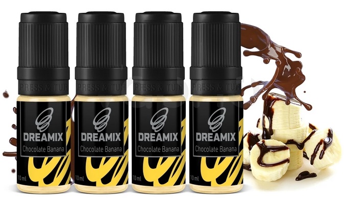 Dreamix Čokoládový Banán 4 x 10 ml Množství nikotinu: 0mg