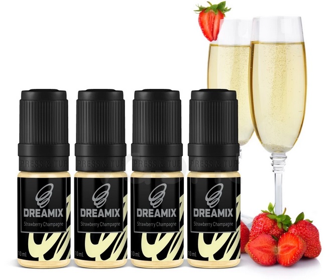 Dreamix Jahoda se šampaňským 4x10 ml Množství nikotinu: 0mg