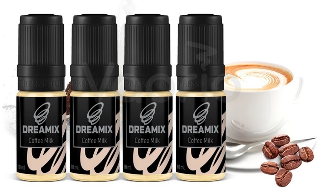 Dreamix Káva s mlékem 4 x 10 ml Množství nikotinu: 3mg
