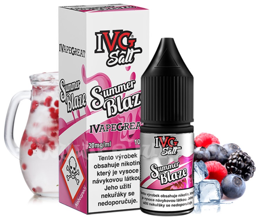 IVG E-Liquids Salt Summer Blaze 10 ml Množství nikotinu: 20mg