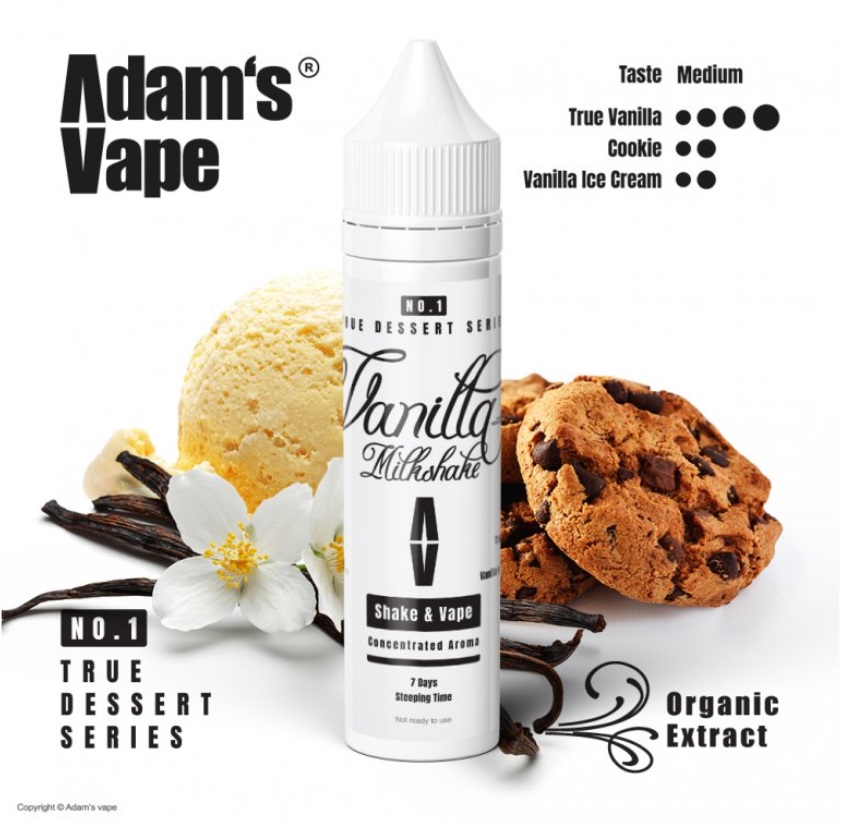 Příchuť Adams vape - Vanilla Milkshake 12ml