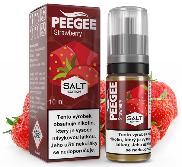 PEEGEE Salt - Jahoda (Strawberry) 10ml Množství nikotinu: 10mg