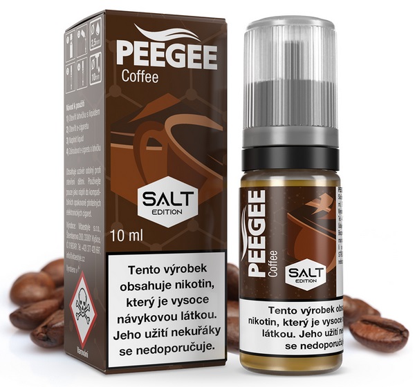 PEEGEE Salt - Káva (Coffee) 10ml Množství nikotinu: 10mg