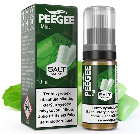 PEEGEE Salt - Máta (Mint) 10ml Množství nikotinu: 10mg