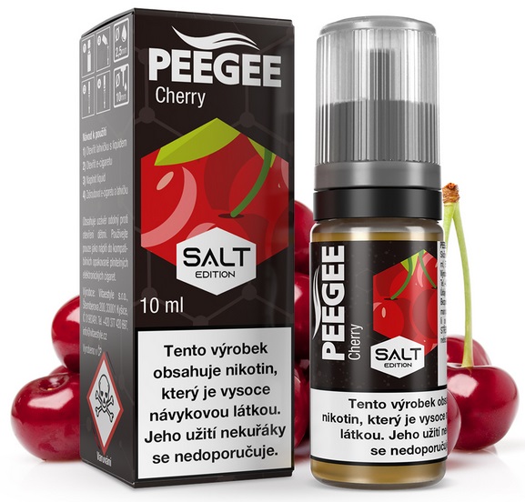 PEEGEE Salt - Višeň (Cherry) 10ml Množství nikotinu: 20mg