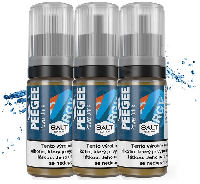 PEEGEE Salt - Energetický nápoj (Power Drink) 3x10ml Množství nikotinu: 20mg