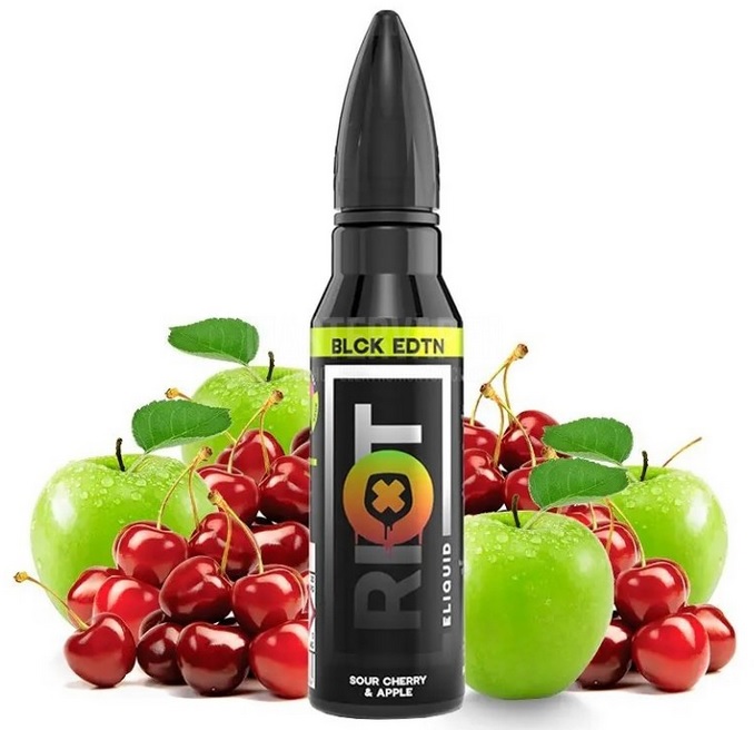 Riot Squad - Black Edition - Shake & Vape Sour Cherry Apple - 20ml