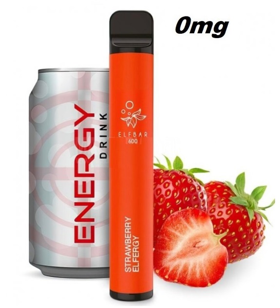 Elf Bar 600 Strawberry Energy 0 mg 600 potáhnutí 1 ks EXP: 7/2023