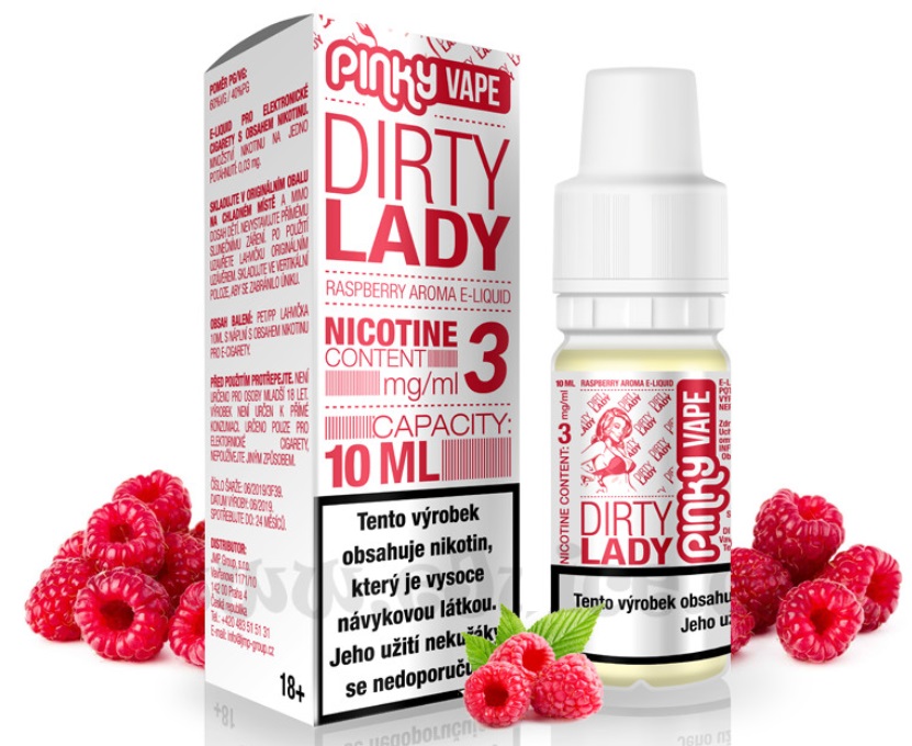 Pinky Vape Dirty Lady 10 ml Množství nikotinu: 0mg