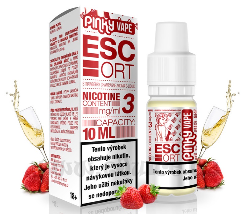 Pinky Vape Escort 10 ml Množství nikotinu: 6mg