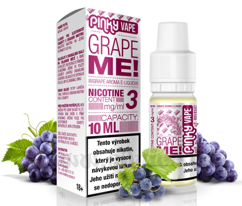 Pinky Vape Grape Me! 10 ml Množství nikotinu: 0mg