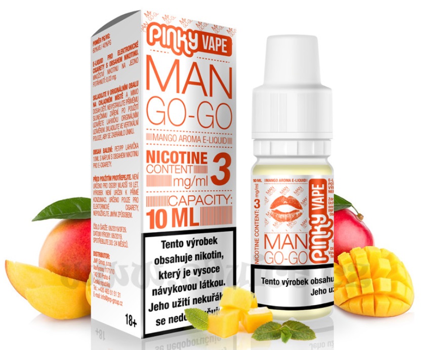 Pinky Vape Man Go-Go 10 ml Množství nikotinu: 12mg