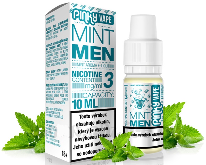 Pinky Vape Mintmen 10 ml Množství nikotinu: 12mg