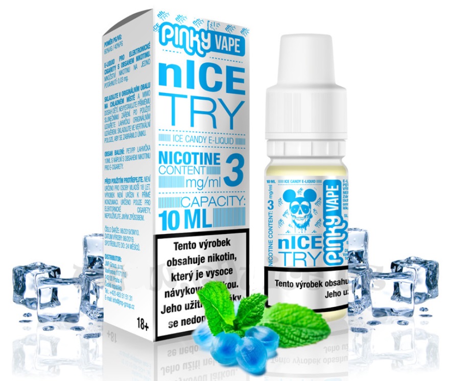 Pinky Vape nIce Try 10 ml Množství nikotinu: 12mg