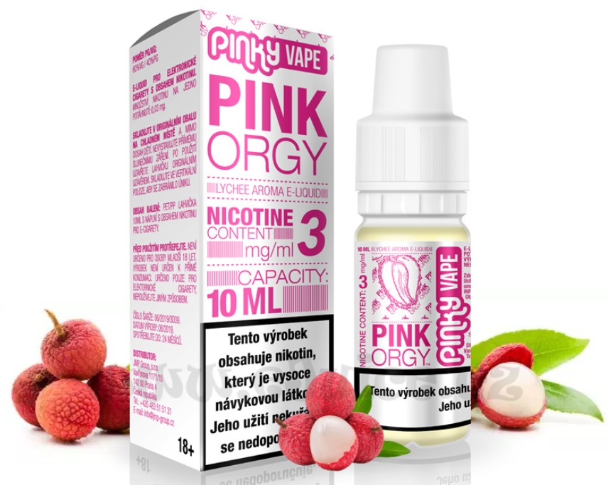 Pinky Vape Pink Orgy 10 ml Množství nikotinu: 6mg