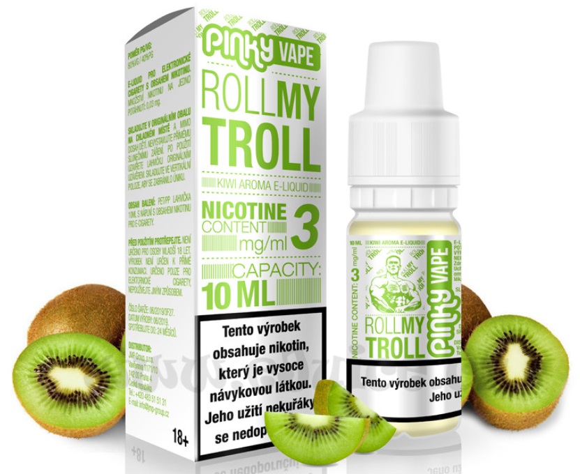 Pinky Vape Roll My Troll 10 ml Množství nikotinu: 3mg