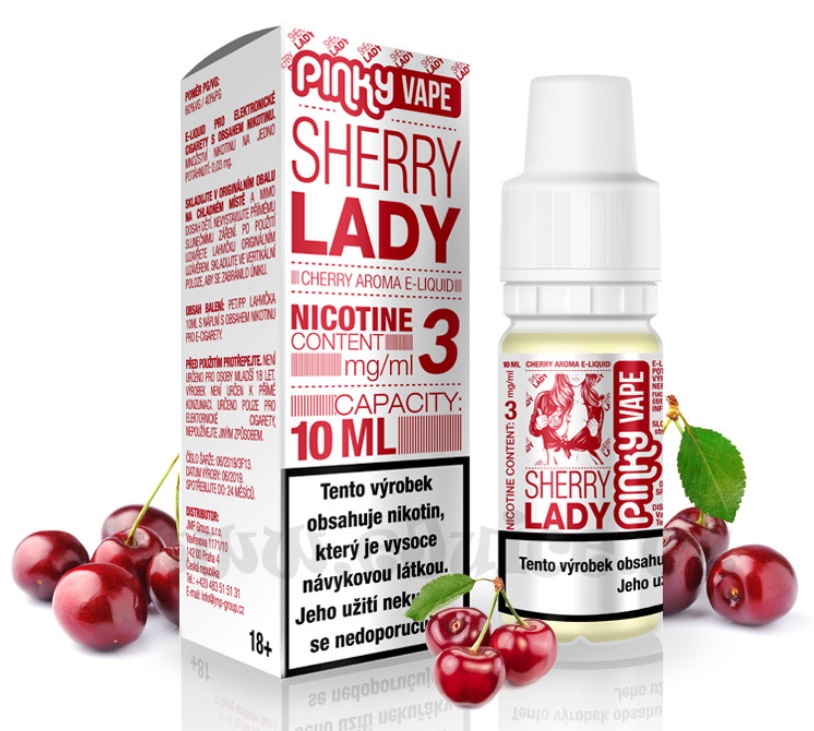 Pinky Vape Sherry Lady 10 ml Množství nikotinu: 3mg