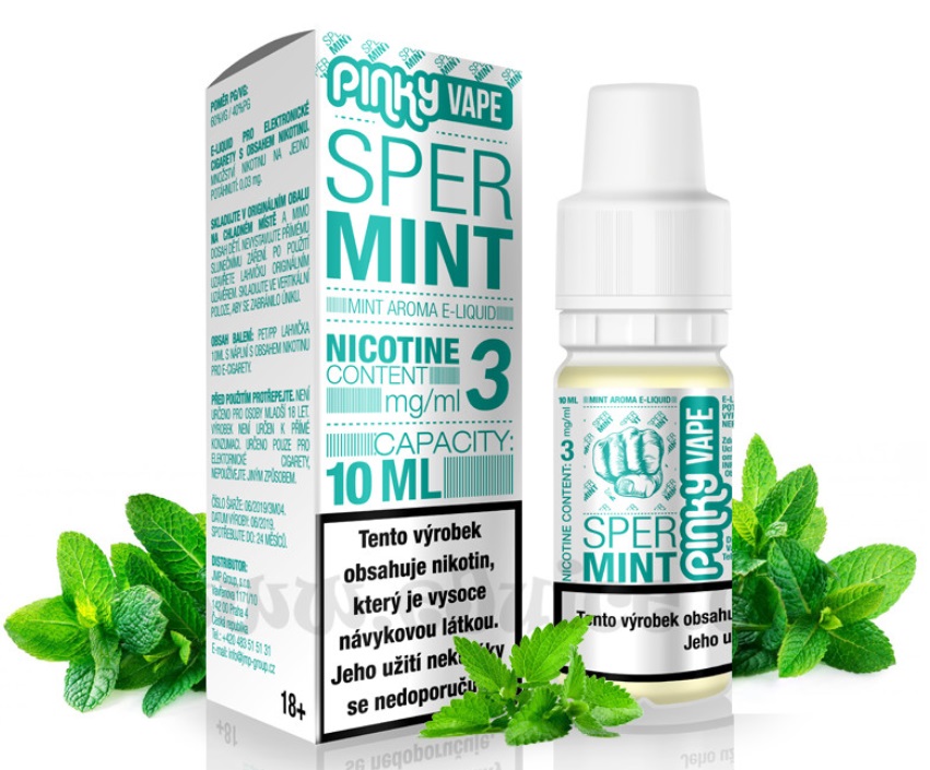 Pinky Vape Spermint 10 ml Množství nikotinu: 3mg