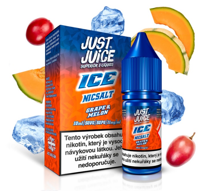 Just Juice Salt ICE Grape & Melon 10 ml Množství nikotinu: 11mg