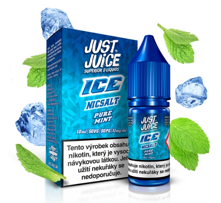 Just Juice Salt ICE Pure Mint 10 ml Množství nikotinu: 11mg