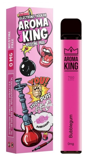Aroma King Hookah Bubble Gum 0 mg 700 potáhnutí 1 ks