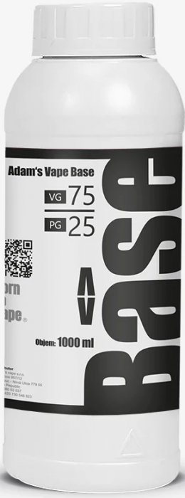 Adam's Vape báze VG75/PG25 0mg 1000ml
