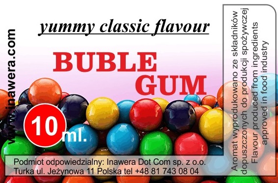 Příchuť Inawera Bubble Gum 10ml