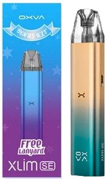 OXVA Xlim Se Bonus Pod 900 mAh Green Gold 1 ks