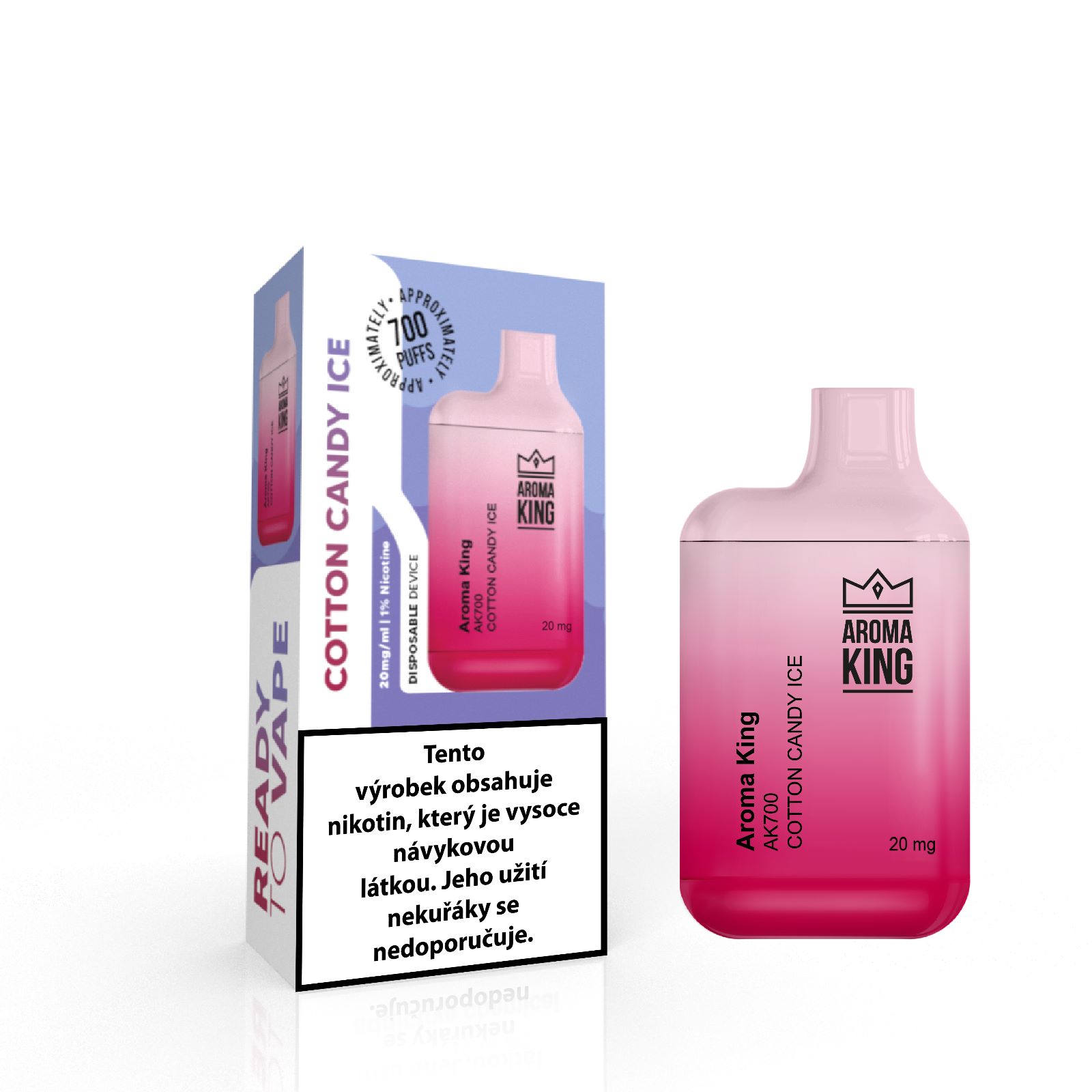 Aroma King Mini Cotton Candy Ice 20 mg 700 potáhnutí 1 ks