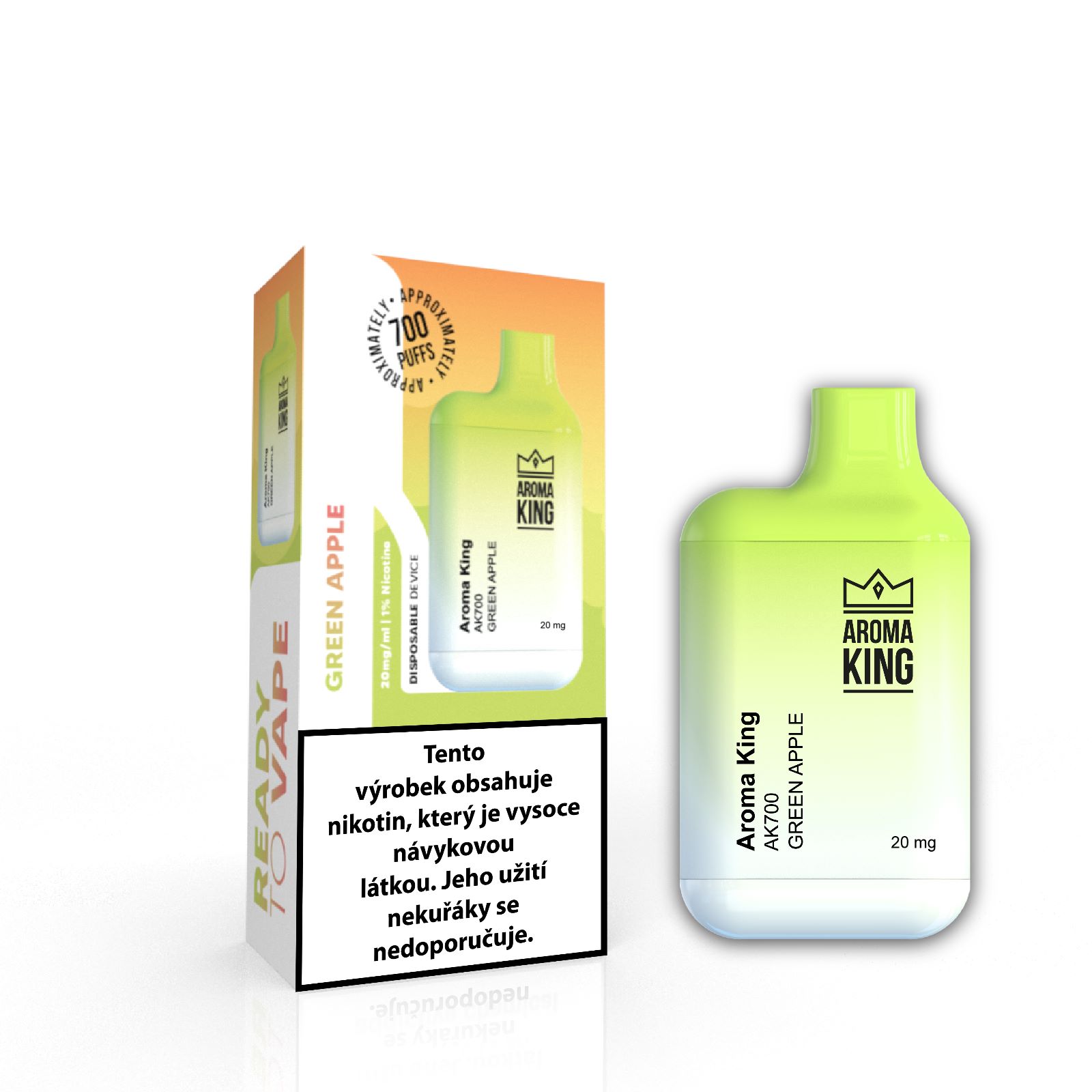 Aroma King Mini Green Apple 20 mg 700 potáhnutí 1 ks