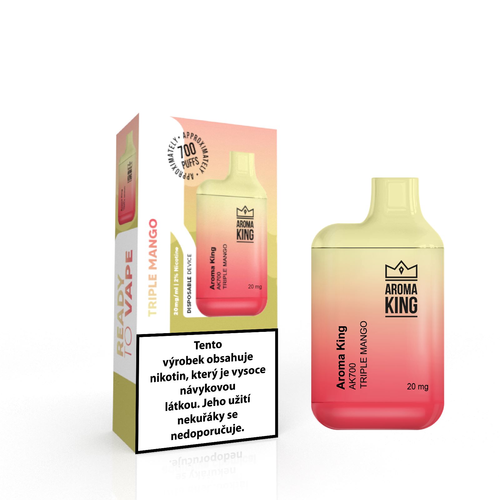 Aroma King Mini Triple Mango 20 mg 700 potáhnutí 1 ks