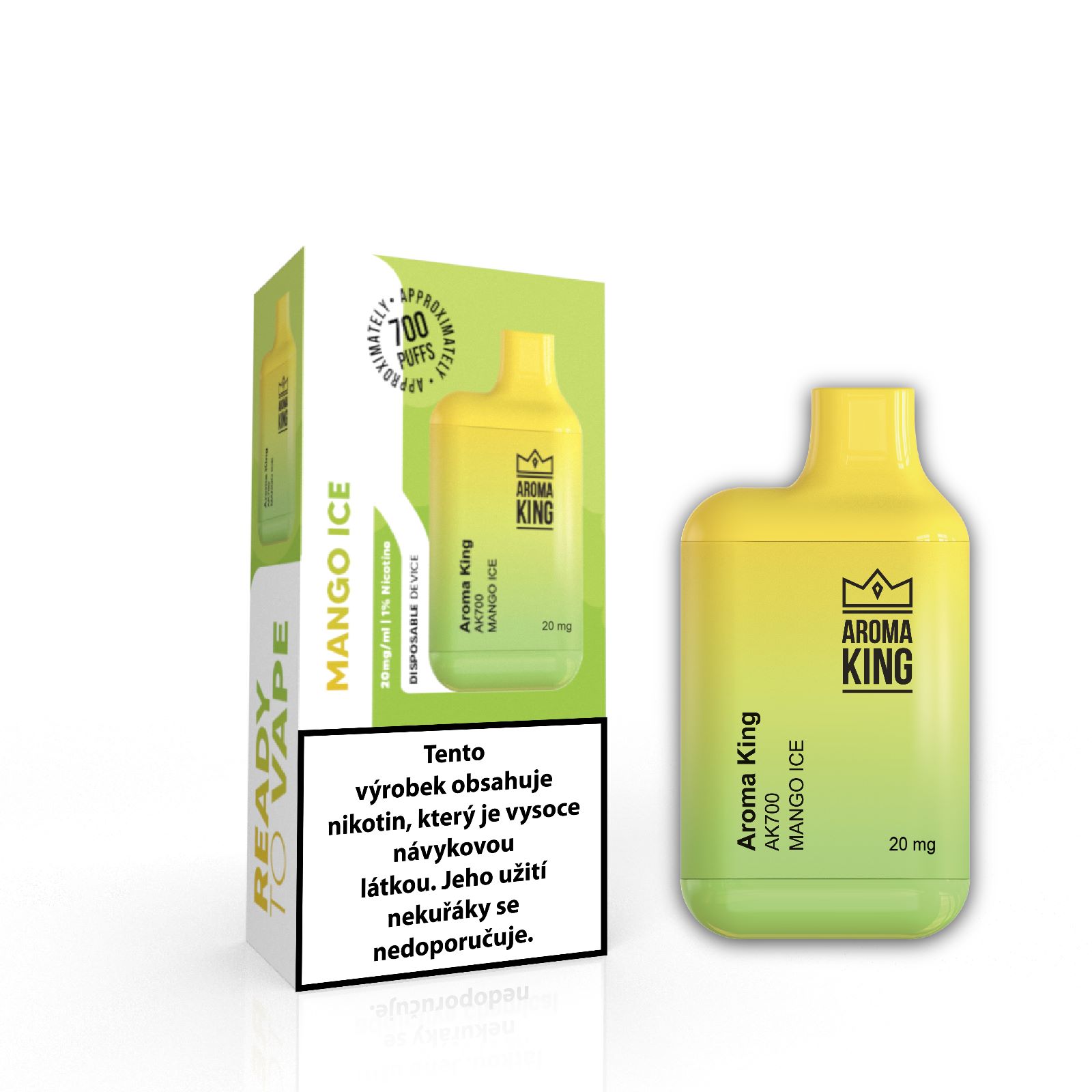 Aroma King Mini Mango Ice 20 mg 700 potáhnutí 1 ks