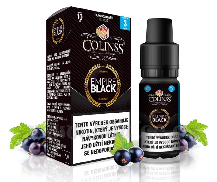 Colinss Empire Black Černý rybíz 10 ml Množství nikotinu: 0mg