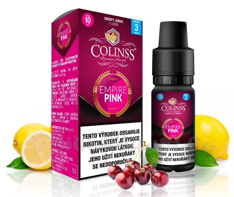 Colinss Empire Pink Třešeň a citron 10 ml Množství nikotinu: 12mg