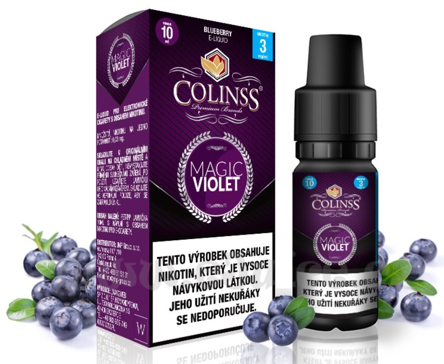 Colinss Magic Violet Borůvková směs 10 ml Množství nikotinu: 0mg